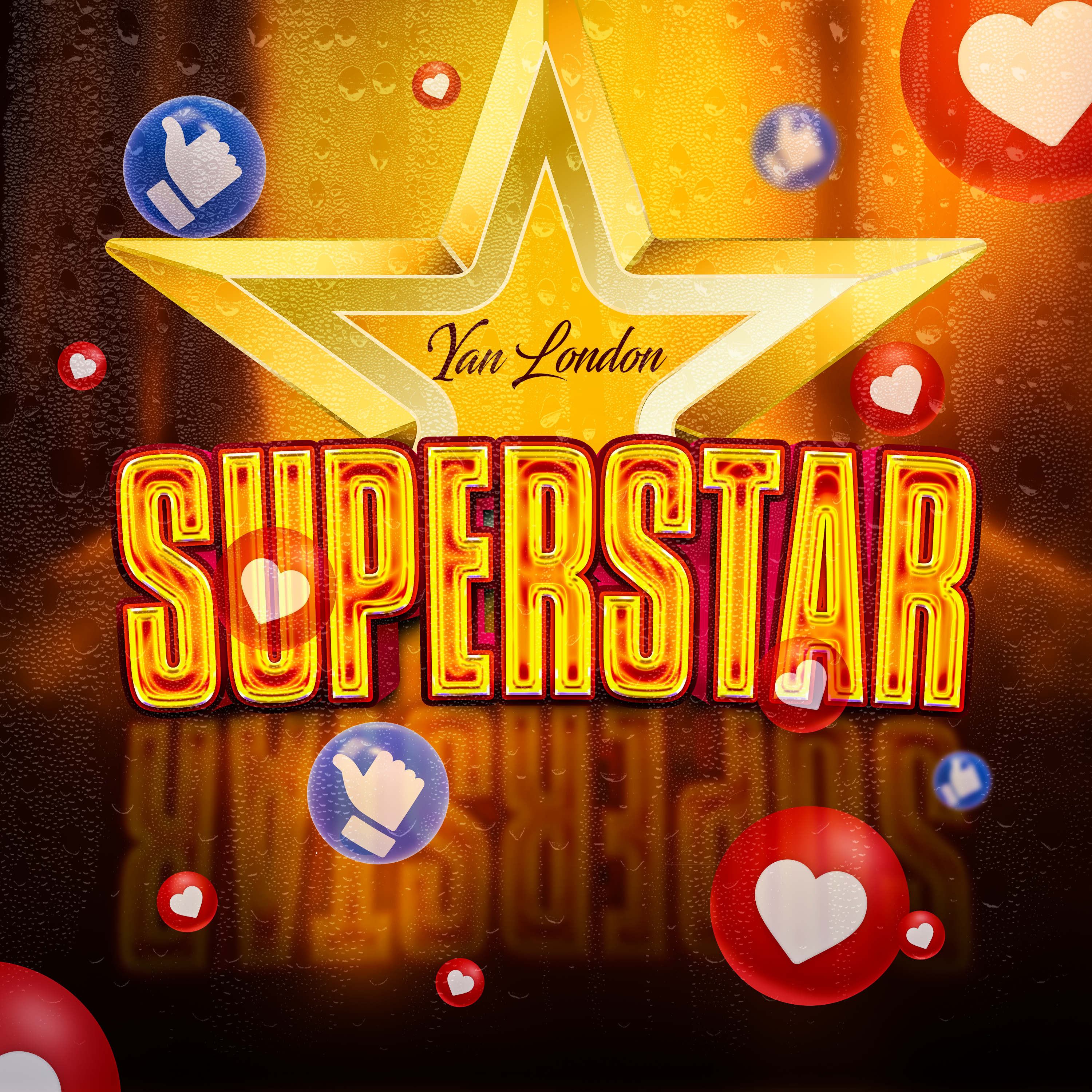 Superstar single artwork by Yan London